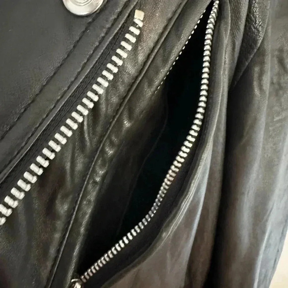 Vintage 90’s Hard Rock Cafe Leather Motorcycle Biker Jacket MIAMI. Sz: S. - Picture 16 of 16